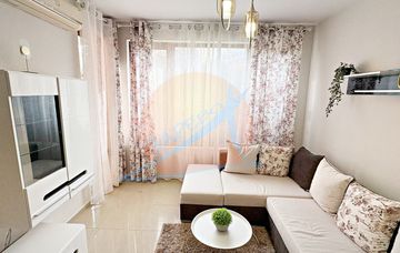 Слънчев бряг, двустаен обзаведен с гледка басейн, Акт 16, битов ток, комплекс Sun Flower (Сън Флаур)