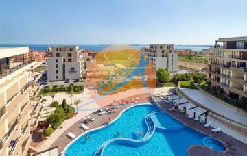 Свети Влас, двустаен нов с гледка басейн и море, комплекс Луксор (Luxor), ГОТОВИ ДОКУМЕНТИ ЗА СДЕЛКА!