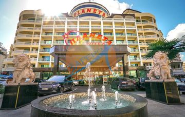 Слънчев бряг, обзаведено студио, 50 метра от плажа, целогодишен комплекс, ниска такса, Планета (Planeta)