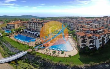 Лозенец,Оазис Бийч Клуб, стилно обзаведен двустаен с гледка парк в Oasis Beach Club, Lozenets