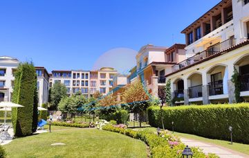 Green Life, Kavatsi, Sozopol. Под наем сезон 2025! Oбзаведено студио на партер с веранда, в Грийн Лайф Созопол - МИНИМУМ 7 Д