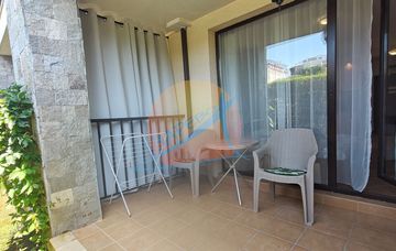 Green Life, Kavatsi, Sozopol. Под наем сезон 2025! Oбзаведено студио на партер с веранда, в Грийн Лайф Созопол - МИНИМУМ 7 Д