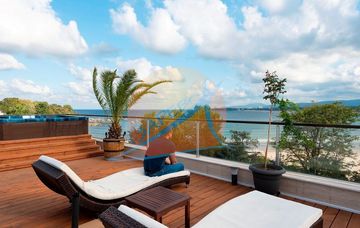 Приморско, първа линия, луксозен двустаен с гледка море, бутиков комплекс Грийн Парадайс Делукс (Green Paradise Deluxe)