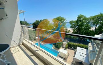 Приморско, първа линия, луксозен двустаен с гледка море, бутиков комплекс Грийн Парадайс Делукс (Green Paradise Deluxe)